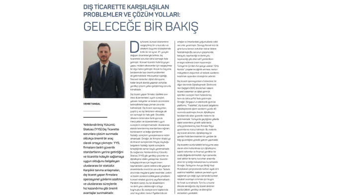 dış ticaret operasyonlarını uçtan uca yönetirim