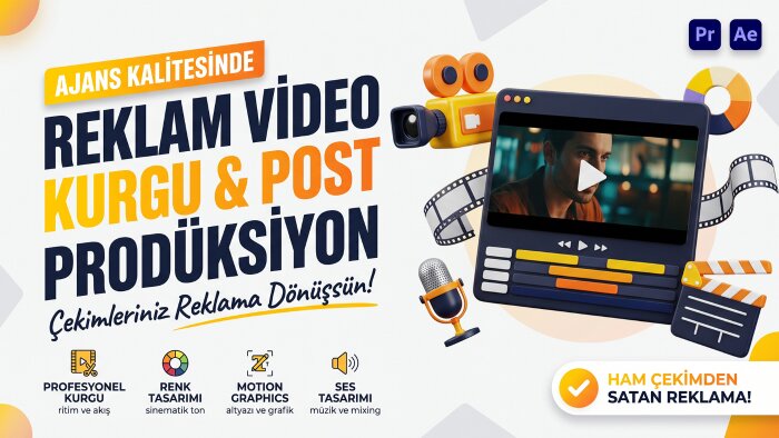 markanız için etkileyici video reklamlar hazırlarım