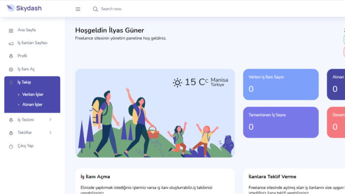 ihtiyacınız olan web sitesini geliştirebilirim