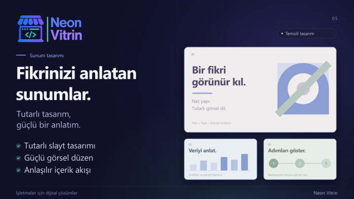 PowerPoint sunumunuzu tasarlayabilirim