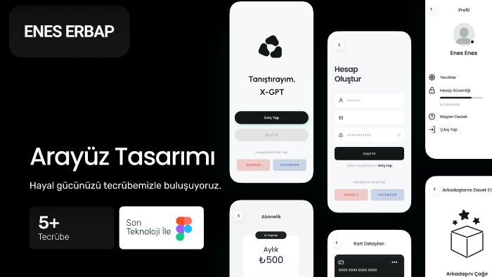 estetik ve işlevsel ui/ux tasarımları yaparım