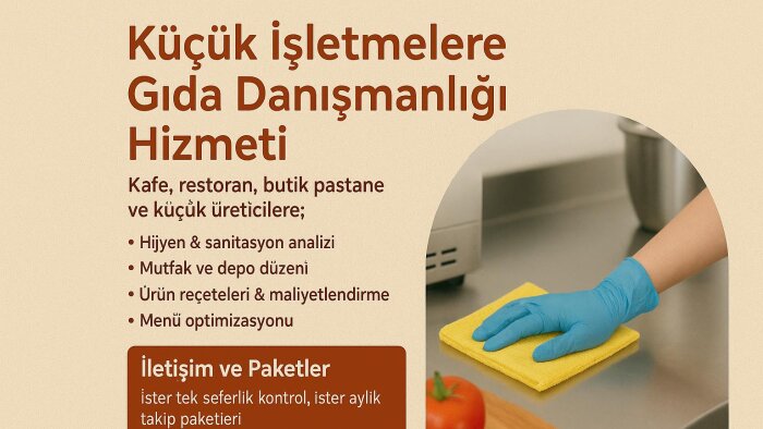 gıda mühendisi olarak danışmanlık yapmaktayım
