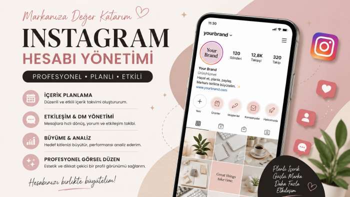 sosyal medya hesabınızı profesyonel olarak yönetiyorum