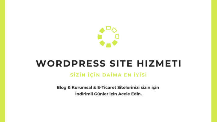 sizin için wordpress site yapabilirim