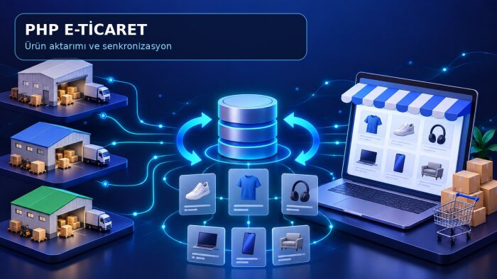 PHP ile e-ticaret ürün senkronizasyonu kurarım