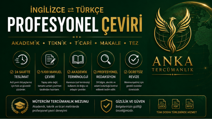 akademik ve kurumsal metinlerinizi profesyonelce çeviriyorum