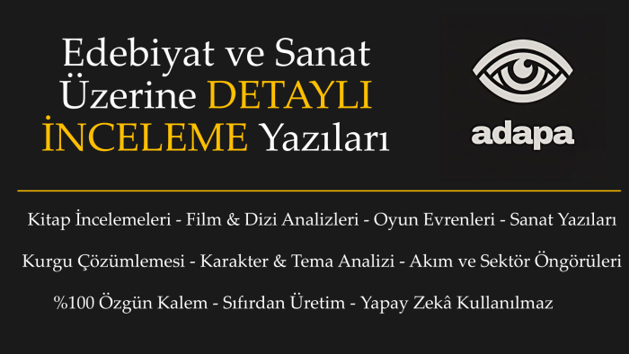film, kitap, oyun, edebiyat ve sanat üzerine yazı yazarım