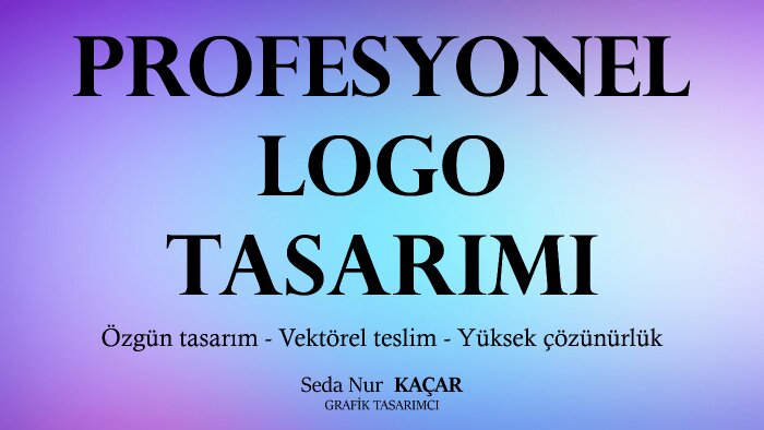 sizin için hem uygun hem de akılda kalıcı logolar yaparım