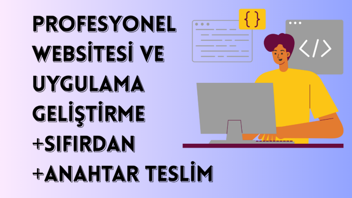 profesyonel ve hızlı bir şekilde website/uygulama yapıyorum