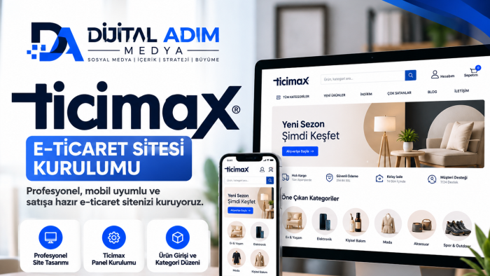 Ticimax e-ticaret sitenizi anahtar teslim kurarım