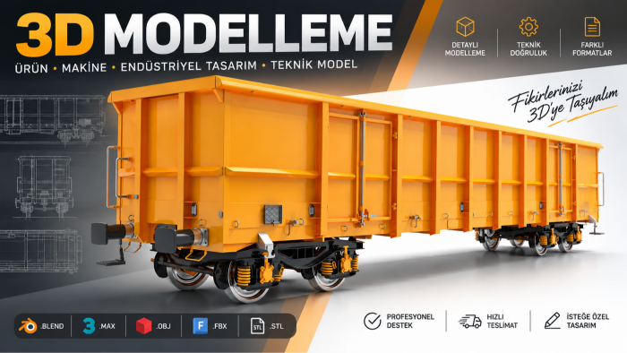 3D ürün modelleyebilirim