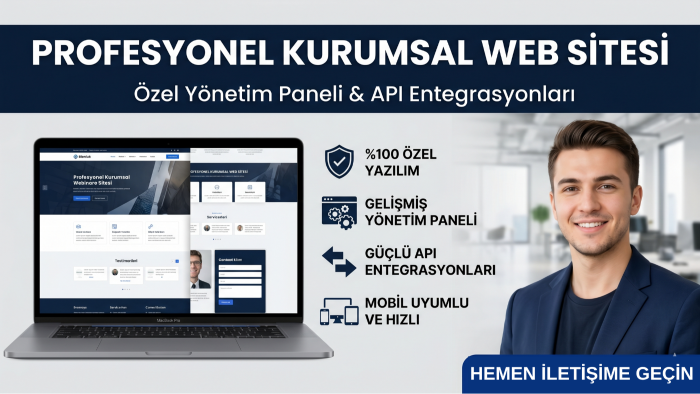 firmanıza özel profesyonel web sitesi kurabilirim