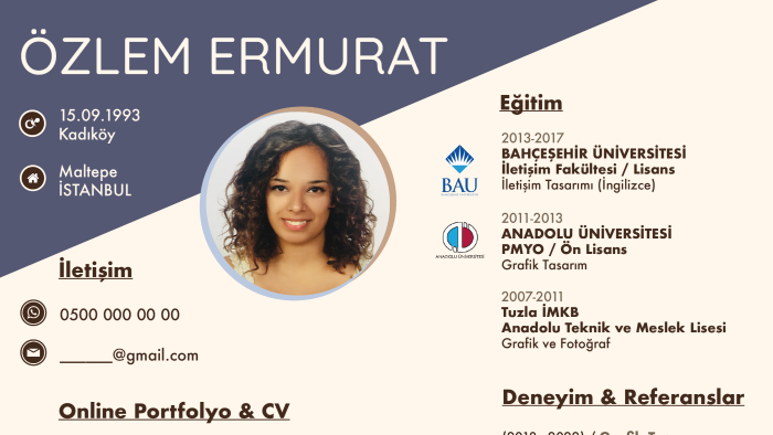 sizi en iyi şekilde yansıtacak cv - özgeçmiş tasarlarım