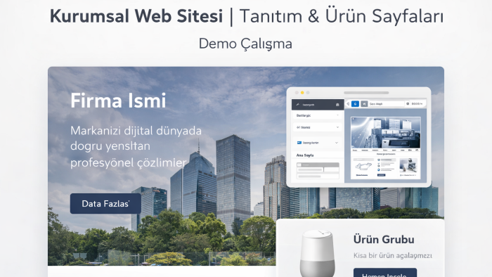 işletmeler için tanıtım amaçlı web siteleri yapıyorum