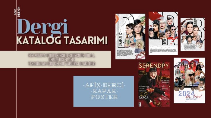 sizler için katalog ve dergi tasarlayabilirim