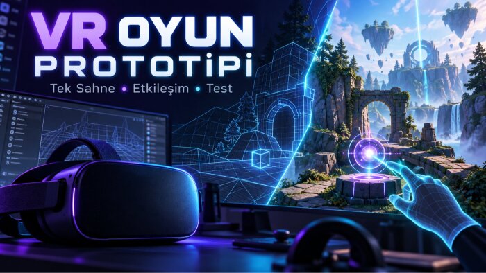 VR oyun fikrinizin oynanabilir prototipini geliştirebilirim