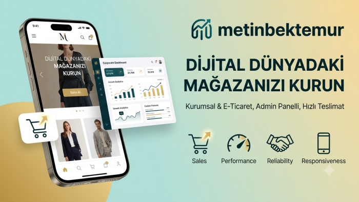 modern, hızlı ve mobil uyumlu web siteleri geliştirebilirim