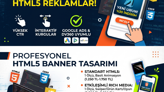 hareketli reklam kreatifleri tasarlarım