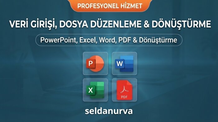 her türlü microsoft office işlerinizi yaparım