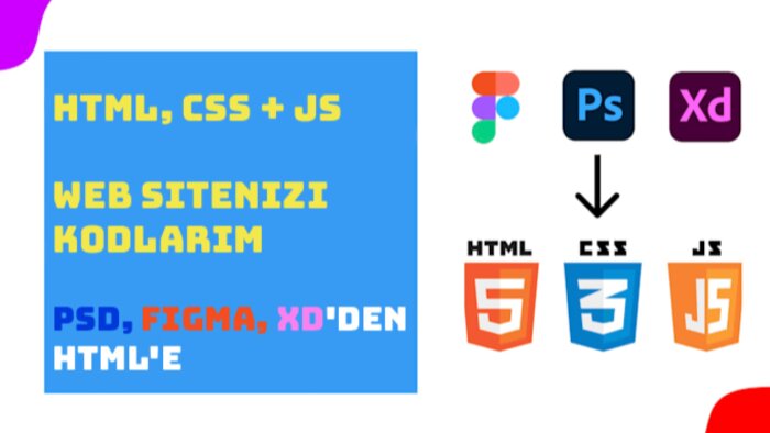 html css javascript ile web sitenizi kodlarım