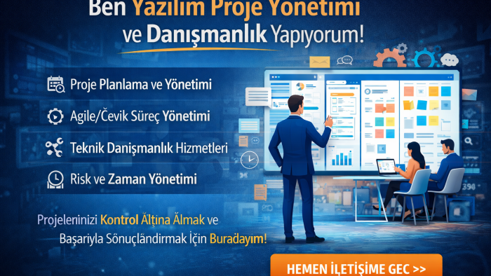 yazılım proje yönetimi ve danışmanlık yaparım