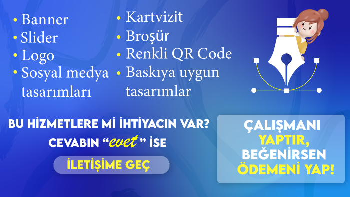 tanıtımlarınız ve ürünleriniz için banner/slider yaparım