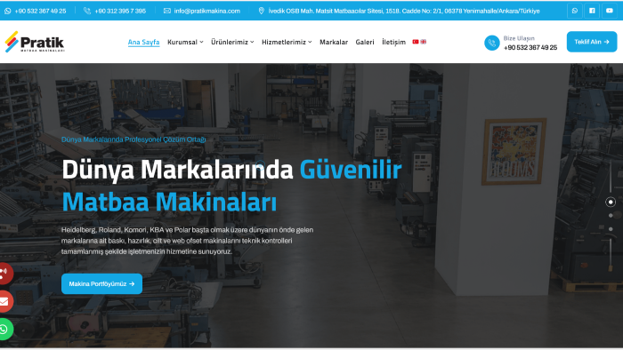  web sitesi geliştiriyorum