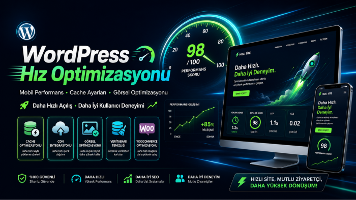WordPress sitenizi hızlandırırım