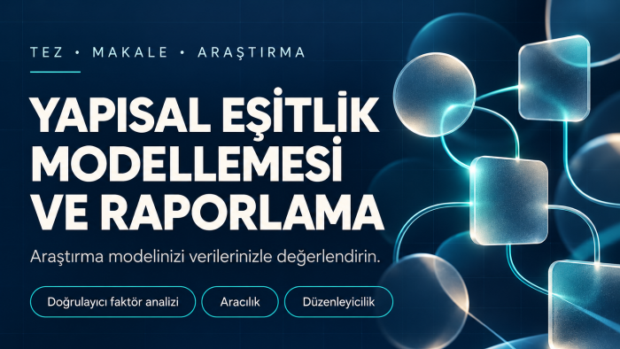 yapısal eşitlik modelini analiz ediyorum