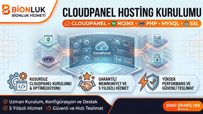 CloudPanel hosting ve web server kuruyorum