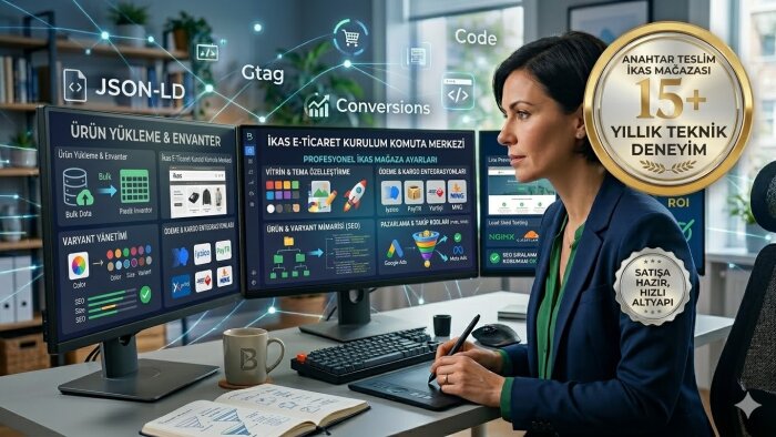 ikas e-ticaret sitenizi satışa hazır hale getiriyorum