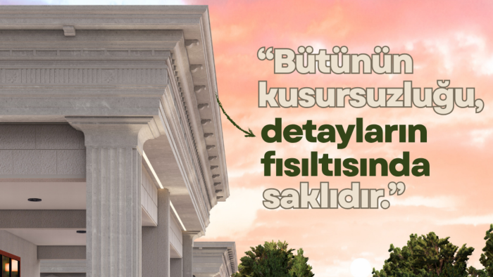  fikir ve boyutları özgün mekan kurgusuna dönüştürürüm