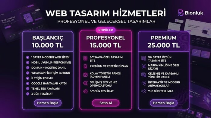 işletmenize özel web sitesi yapıyorum