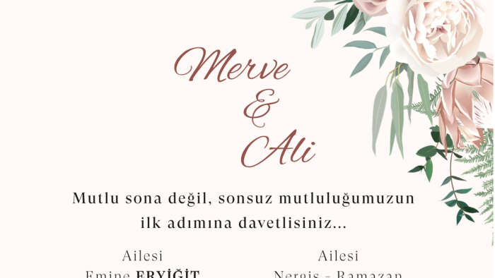 özel günler için özel davetiyeler tasarlarım