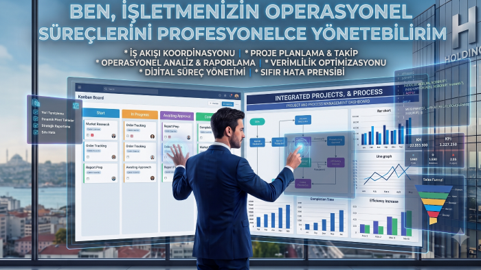 operasyonel süreçlerinizi profesyonelce yönetebilirim