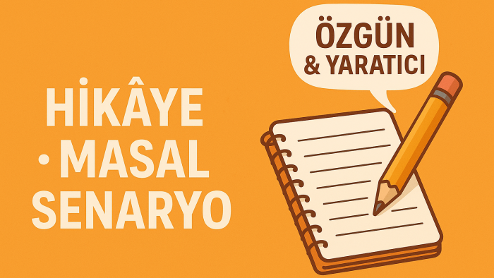  hikaye, makale yazımı, masal gibi pek çok işi yapabilirim