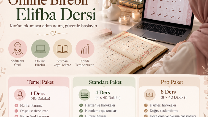 kadınlara online birebir elifba dersi veririm
