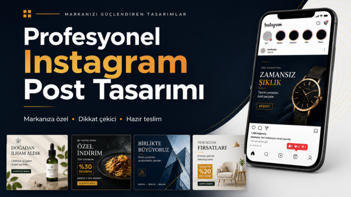 markanız için dikkat çeken instagram postları tasarlarım