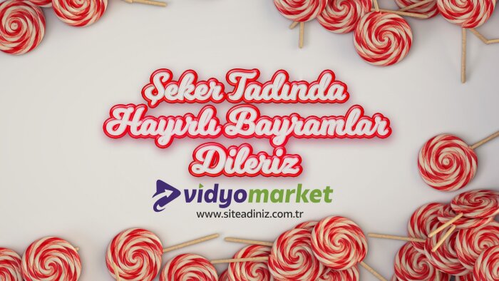 şeker tadında sesli ramazan bayramı kutlama videosu yaparım