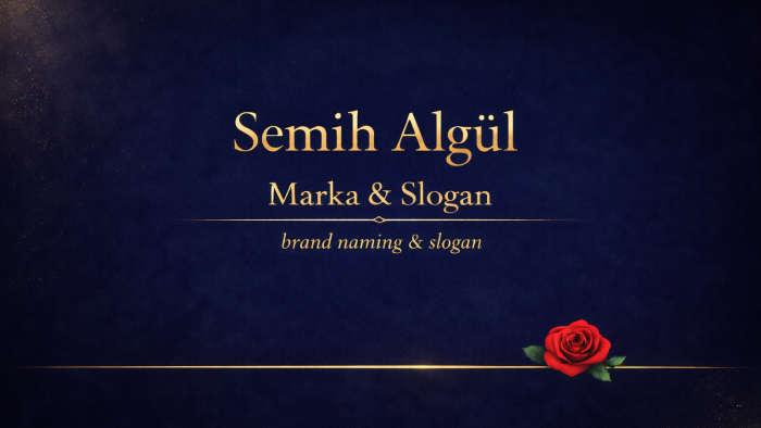 markanı anlatan hatırlatan isimler tasarlarım
