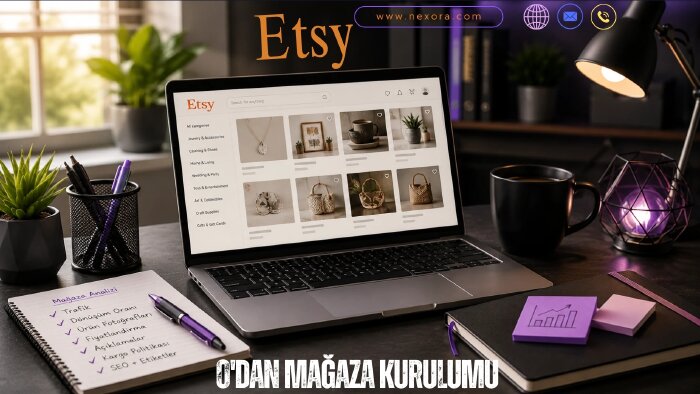 Etsy mağazanızı açıp, satışa hazır olarak teslim ederim