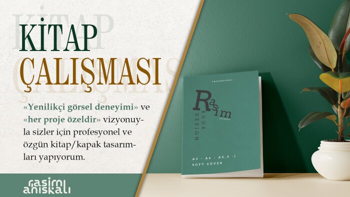 kitap ve kapak tasarımı yapıyorum