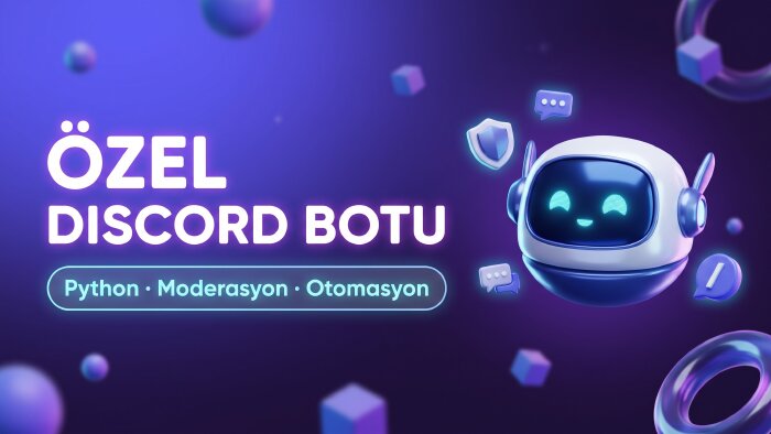 sunucunuza özel, profesyonel Discord botu geliştiririm