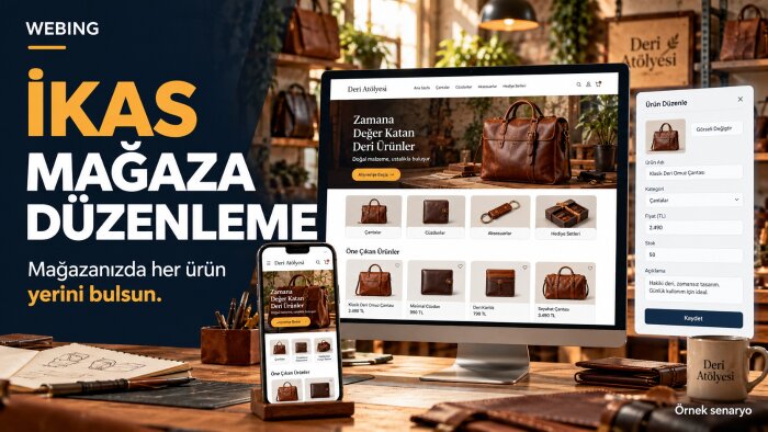 ikas mağazanızı düzenler ürün ve kategori girişi yaparım