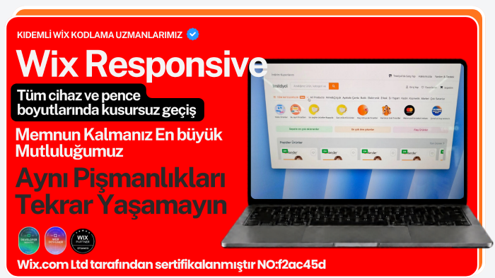 Wix site responsive ayarınızı ve düzenlemesini apabilirim