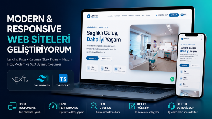 modern yüksek performanslı websiteler geliştiririm