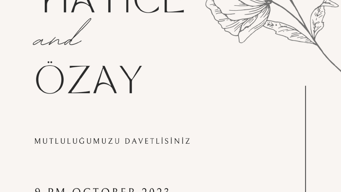 sade ve şık davetiyeler tasarlarım