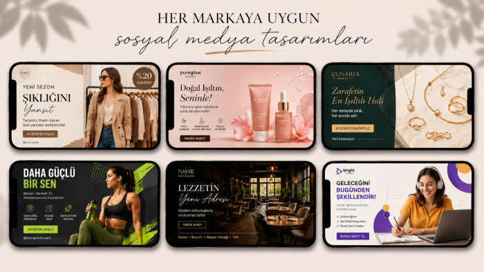 profesyonel sosyal medya postları tasarlarım