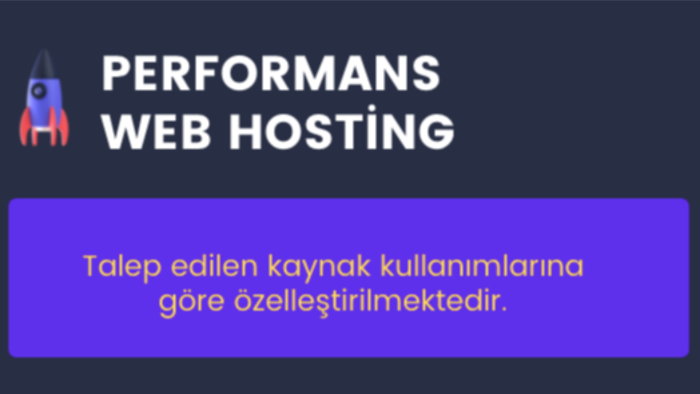performanslı hosting hizmeti sağlayabilirim
