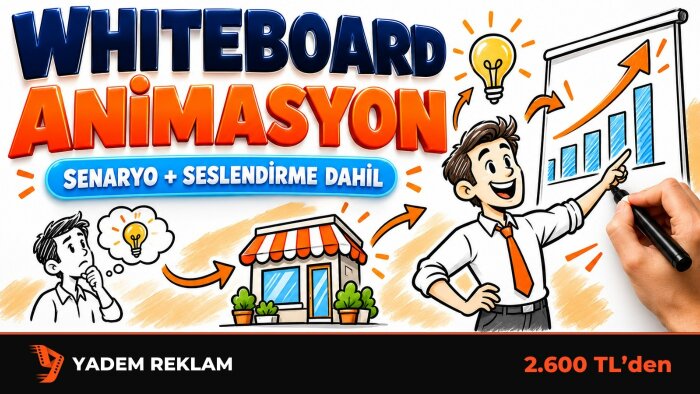 whiteboard ve 2d animasyon tanıtım videonuzu hazırlarım